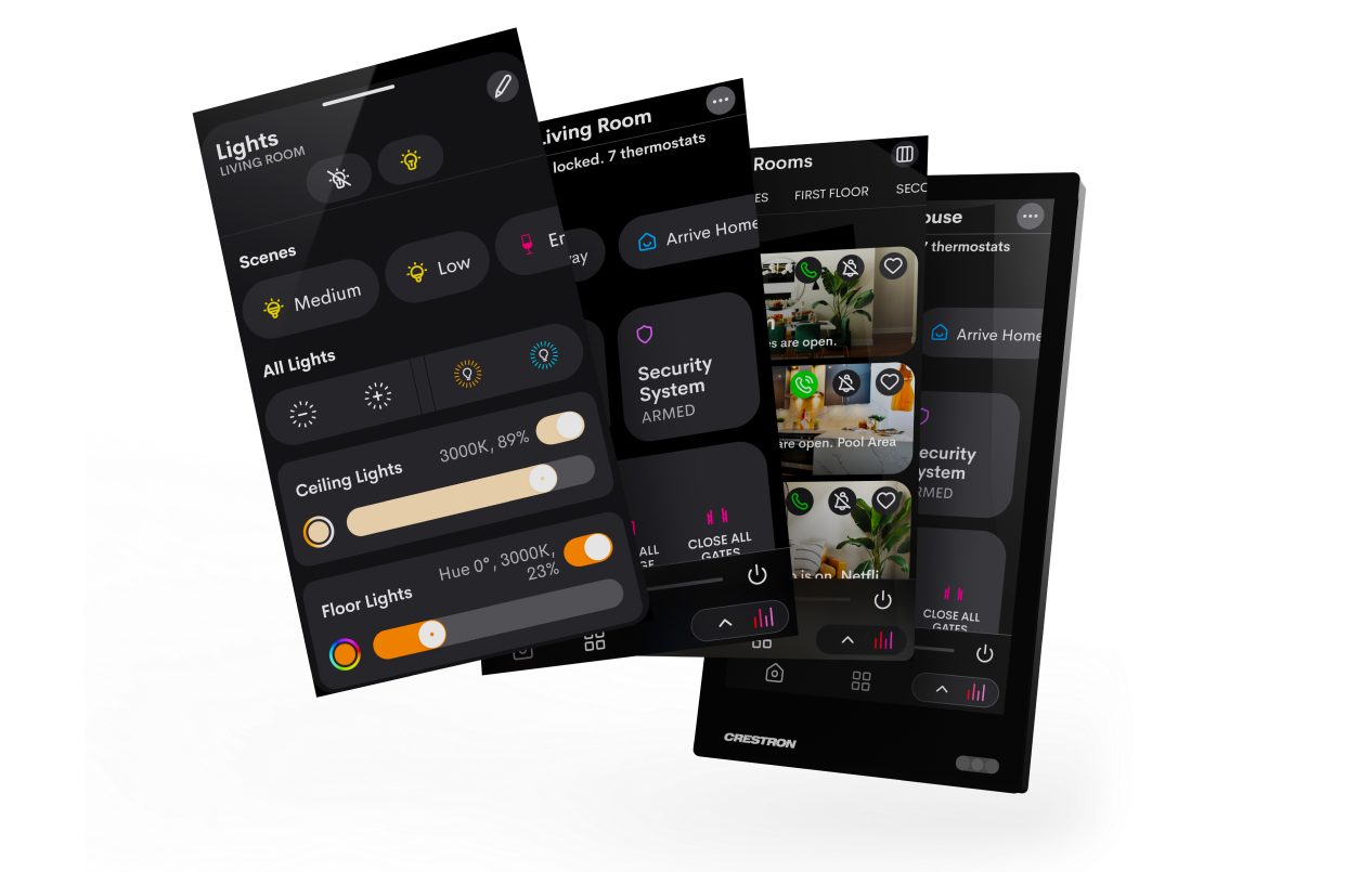 Crestron OS4appscreens