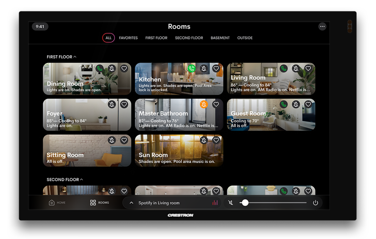 Crestron OS4wallscreen