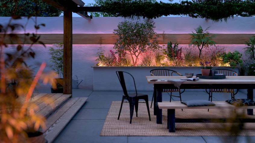 PH lighted garden patio
