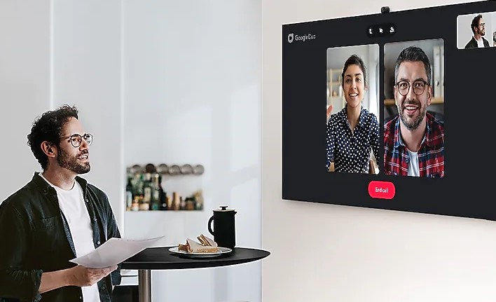 2022 QN800B QS95B Q70B Q60B Video Call Applications Google Duo PC